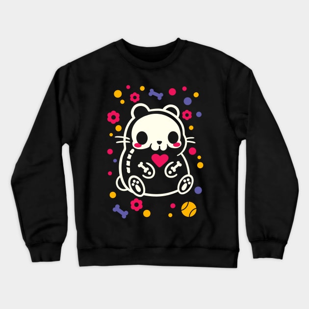 Hamster skeleton Crewneck Sweatshirt by NemiMakeit